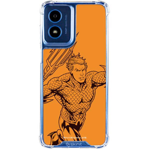 DC Comics Aquaman Comic Pop Moto G 5G (2024) Clear Case